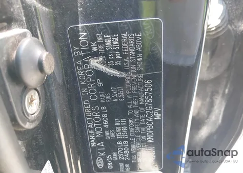 2016 Kia Sportage Lx from USA, damaged, VIN KNDPBCAC2G7857506